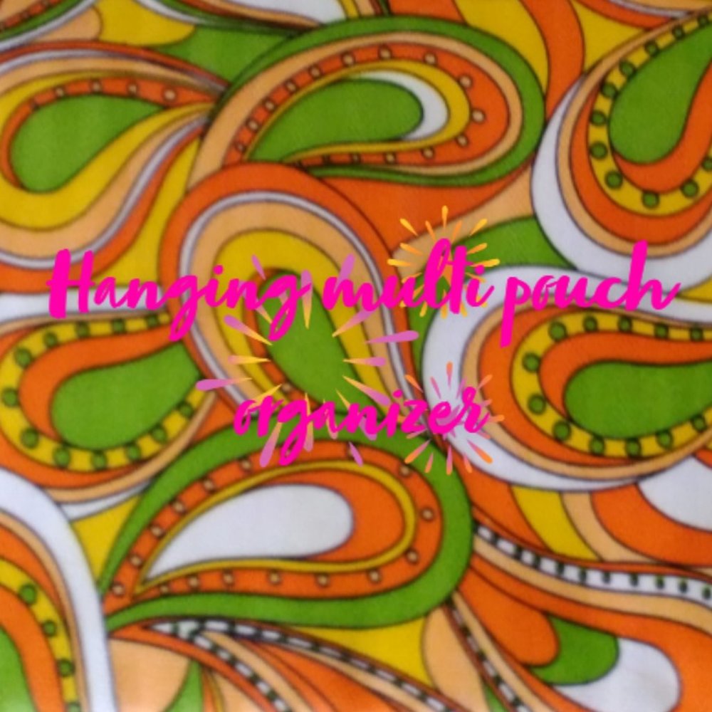 Multicolored Hanging Storage With Pockets